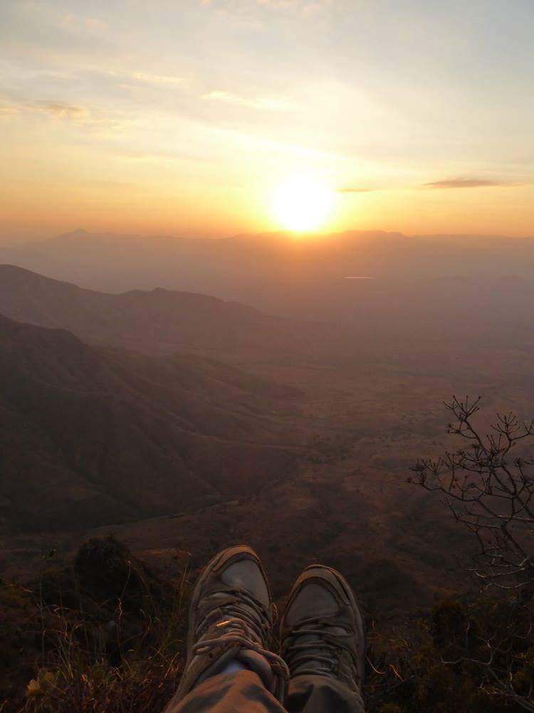Blick in die Berge des Usambara Gebirges in Tansania