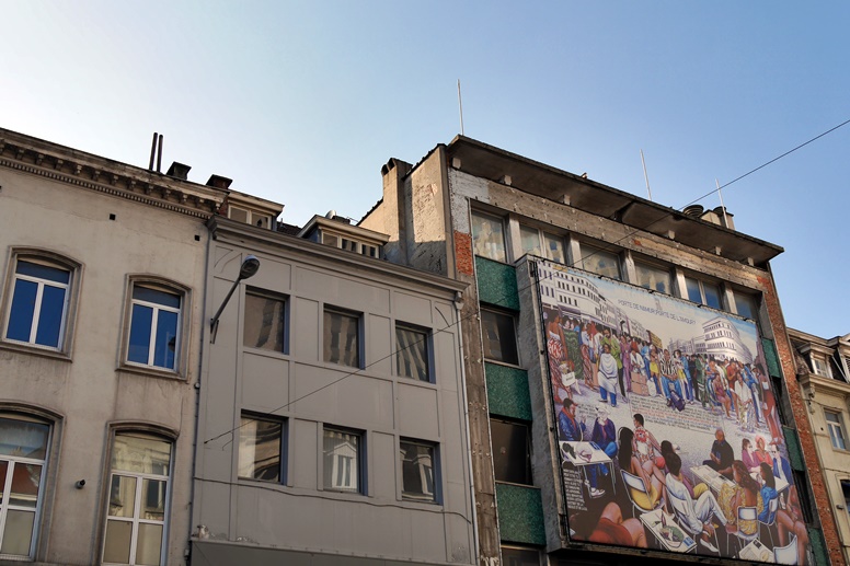 Werbung in Matongé in Brüssel