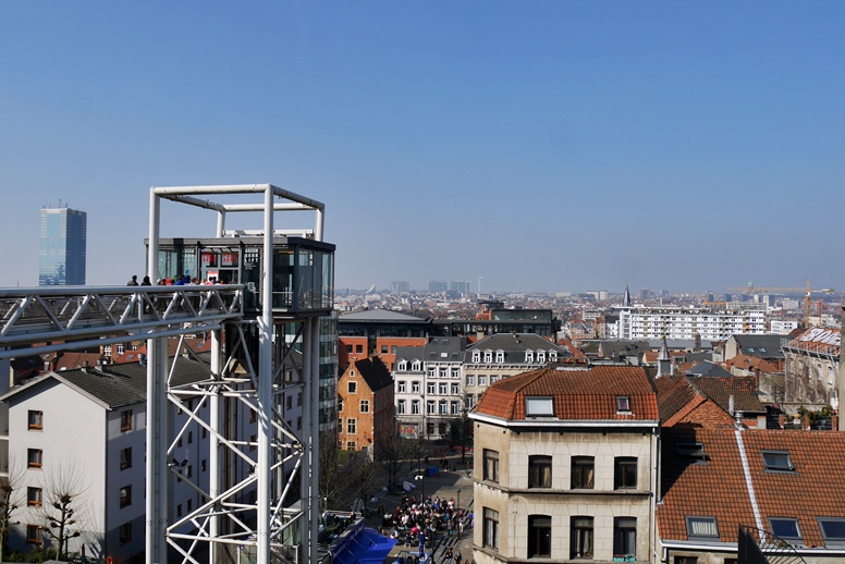 Panoramablick vom Justizpalast in Brüssel