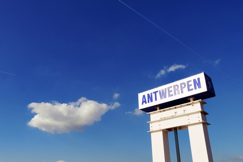 Schild mit der Aufschrift Antwerpen