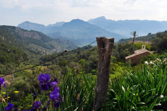 Blick auf Sóller auf der 5.Etappe des GR221