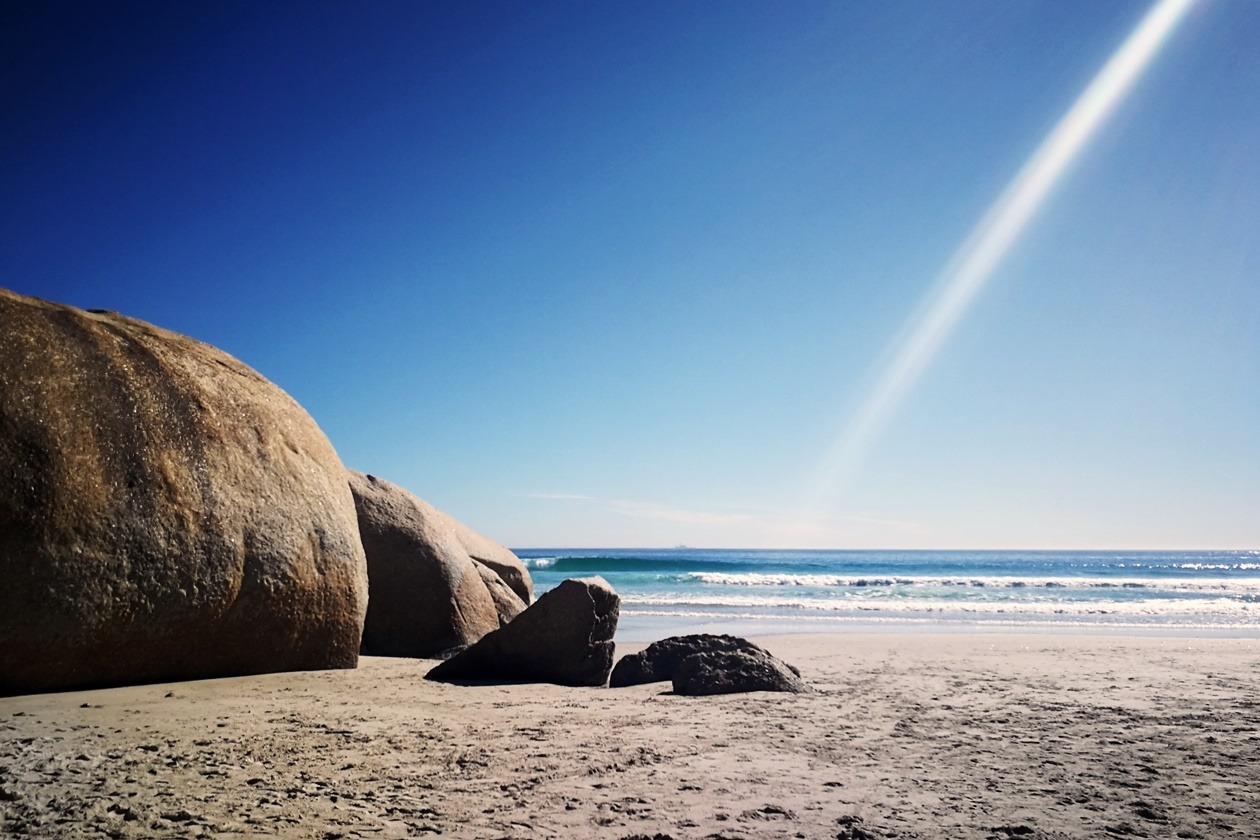 Der Strand von Lladudno in Kapstadt