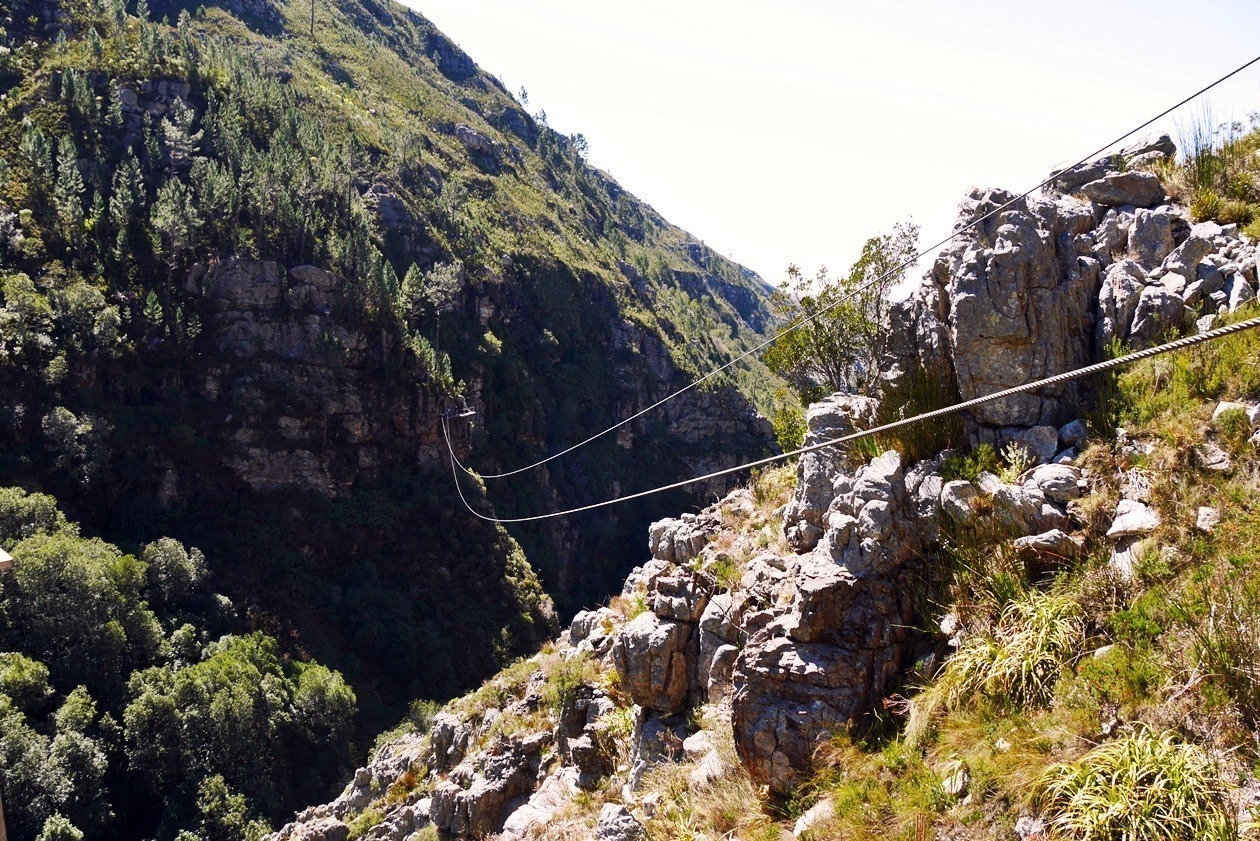 Ziplining mit Cape Canopy im Hottentots Holland Nature Reserve bei Kapstadt