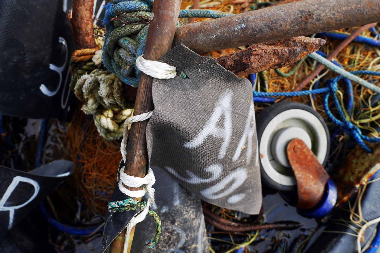 Fischereizubehör entdeckt in Arnis auf unserer Tour durch Schleswig und Umgebung