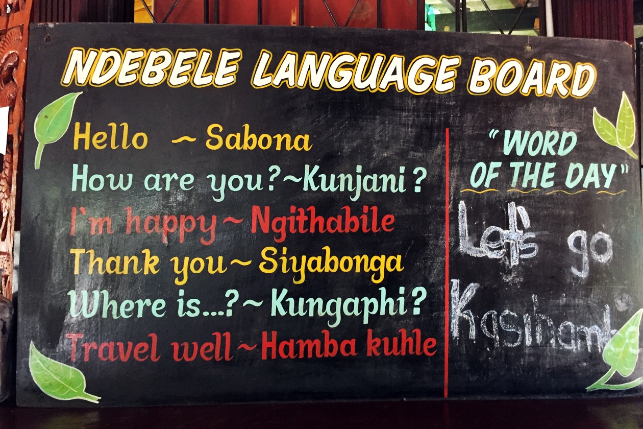 Lokale Sprache in der Sambesi Region