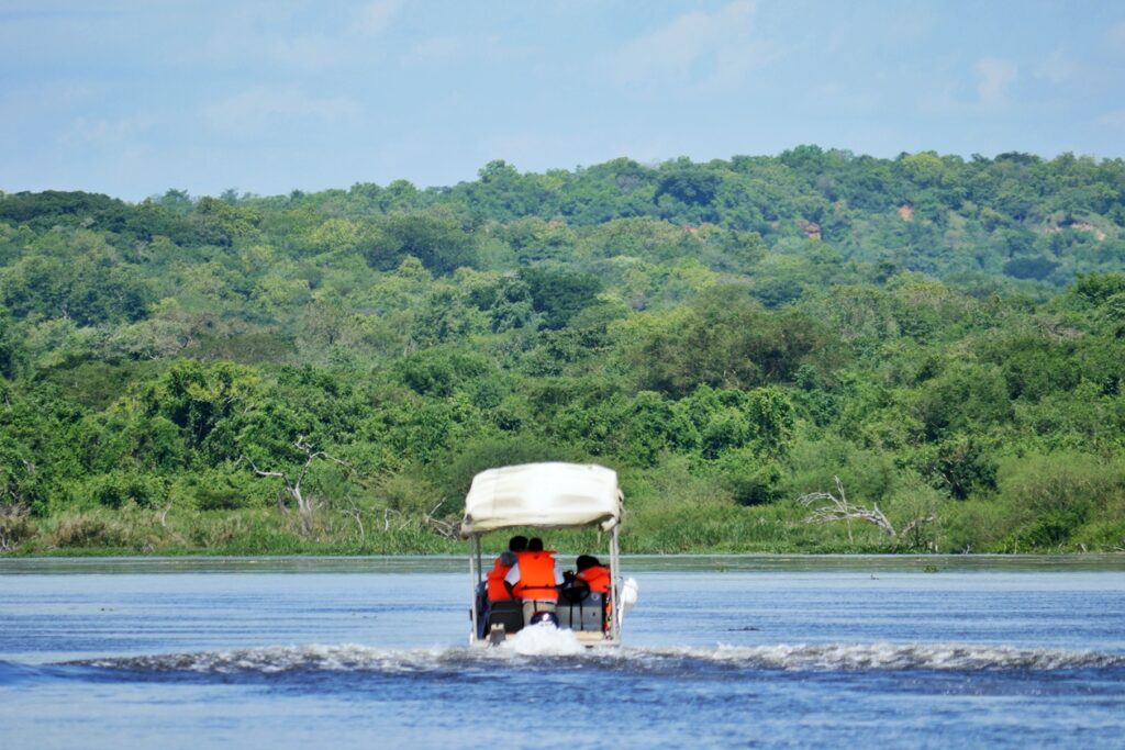 Private Bootstour auf dem Nil in Uganda.