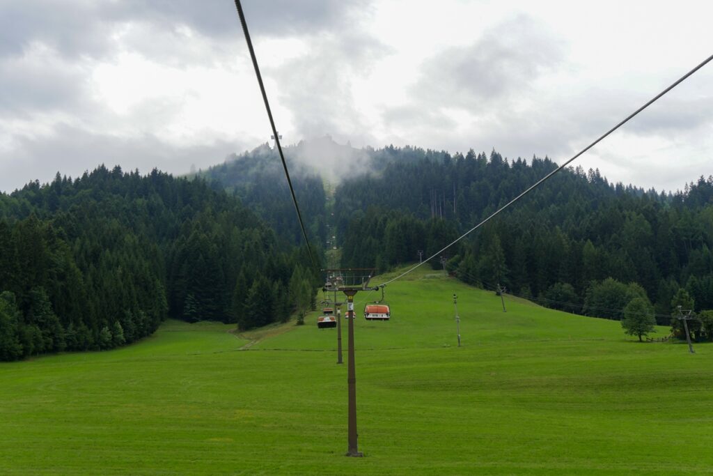 Fahrt mit dem Sessellift zum Jakobuskreuz