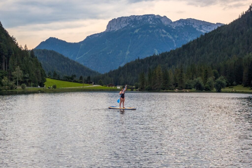 Standup paddeln auf dem Pillersee