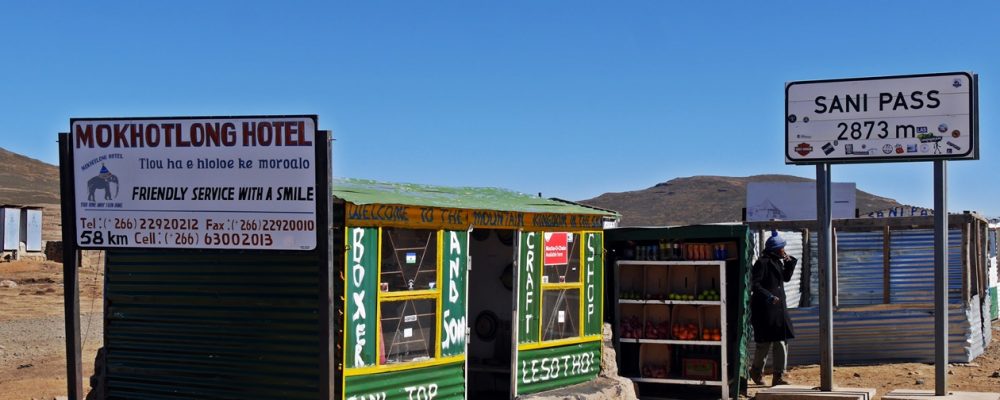 Gebäude am Sani Pass in Lesotho